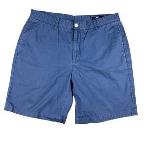 Vineyard‎ Vines Club Short Men’s 36 Blue Cotton Flat Front Chino Casual